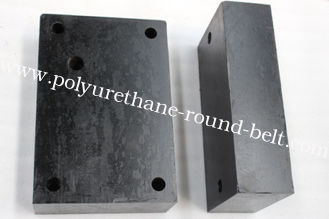 Black PU Polyurethane Pressure Relief Block , 90A - 95A Polyurethane Parts