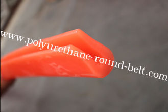 Red Anti-abrasion Extruded Polyurethane U Profile Conveyor Belt For Printing Lines