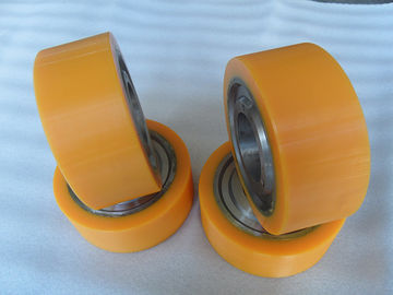 Aging Resistant Industrial Bisque PU Polyurethane Wheels coating with Iron Core