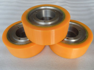 Aging Resistant Industrial Bisque PU Polyurethane Wheels coating with Iron Core
